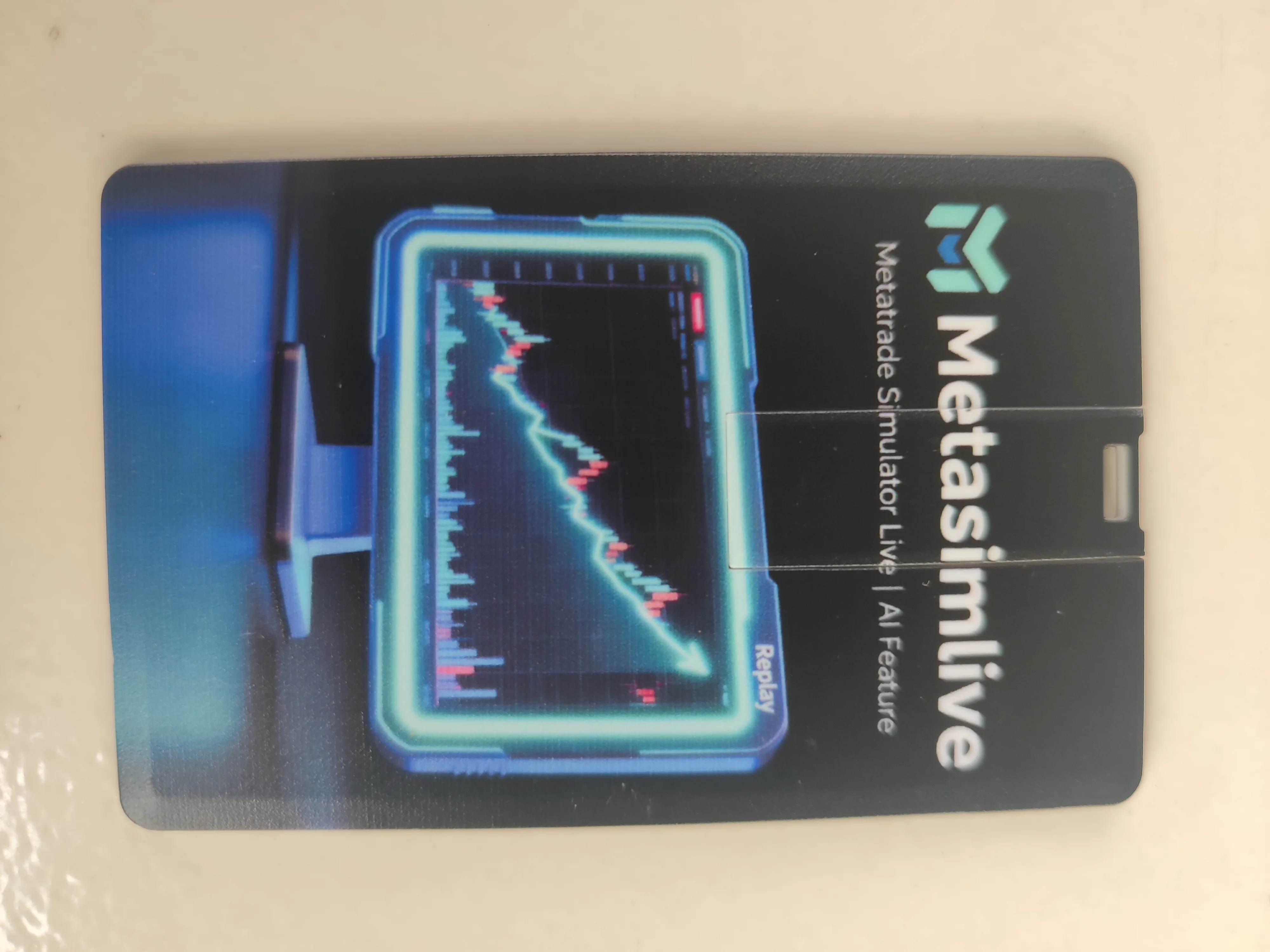 Premium USB Card Metasimlive tampak belakang – detail produk